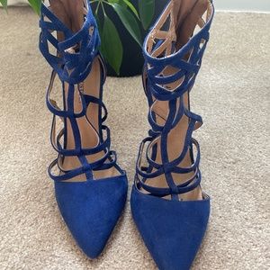 Royal blue heels